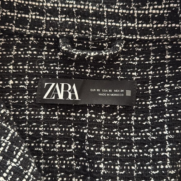 Zara Black and White Shacket - Picture 5 of 5